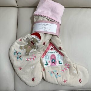 Cupcakes & Cashmere Gingerbread Pink Christmas stockings